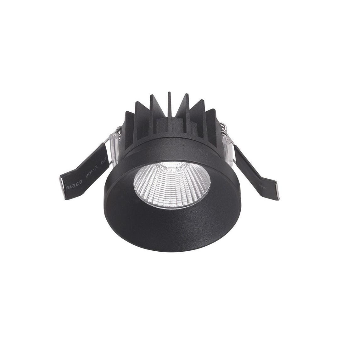 Danae recessed spotlight LED 9w 3000k incasso cartongesso rotondo nero