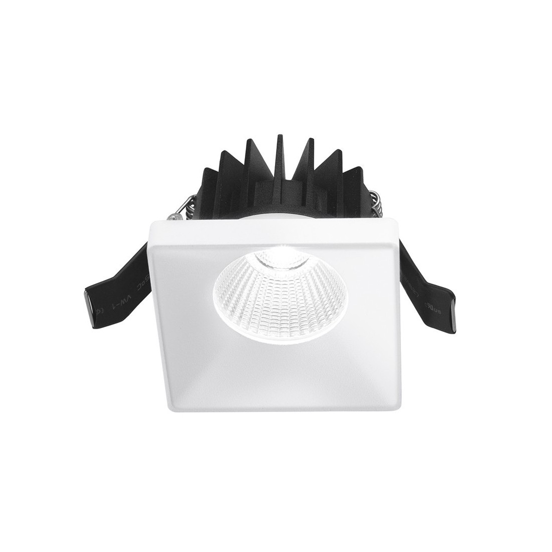 Danae faretto IP20 LED 9w 3000k incasso cartongesso quadrato bianco