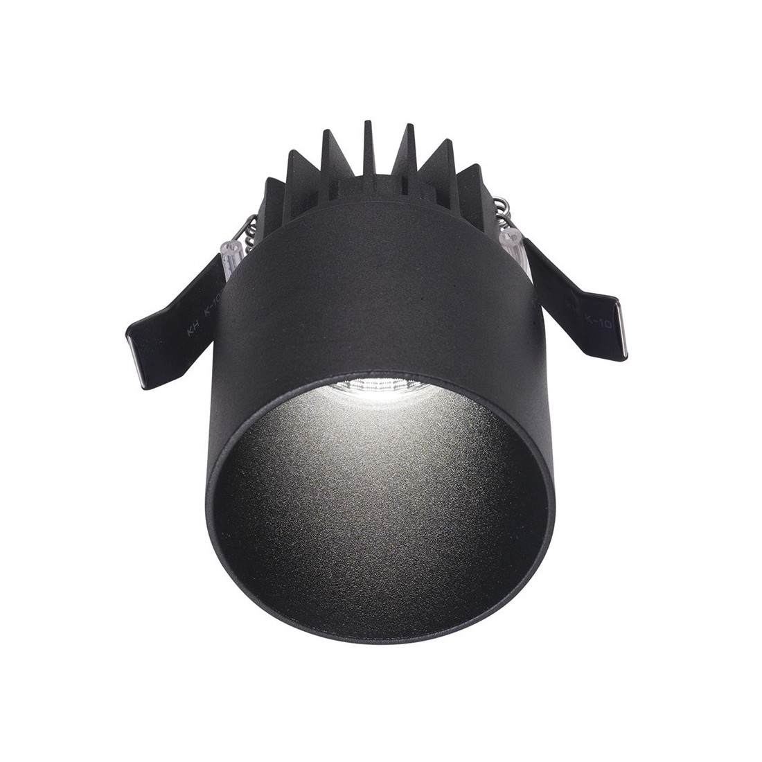 Faye faretto IP54 LED 9w 3000k incasso cartongesso cilindro nero