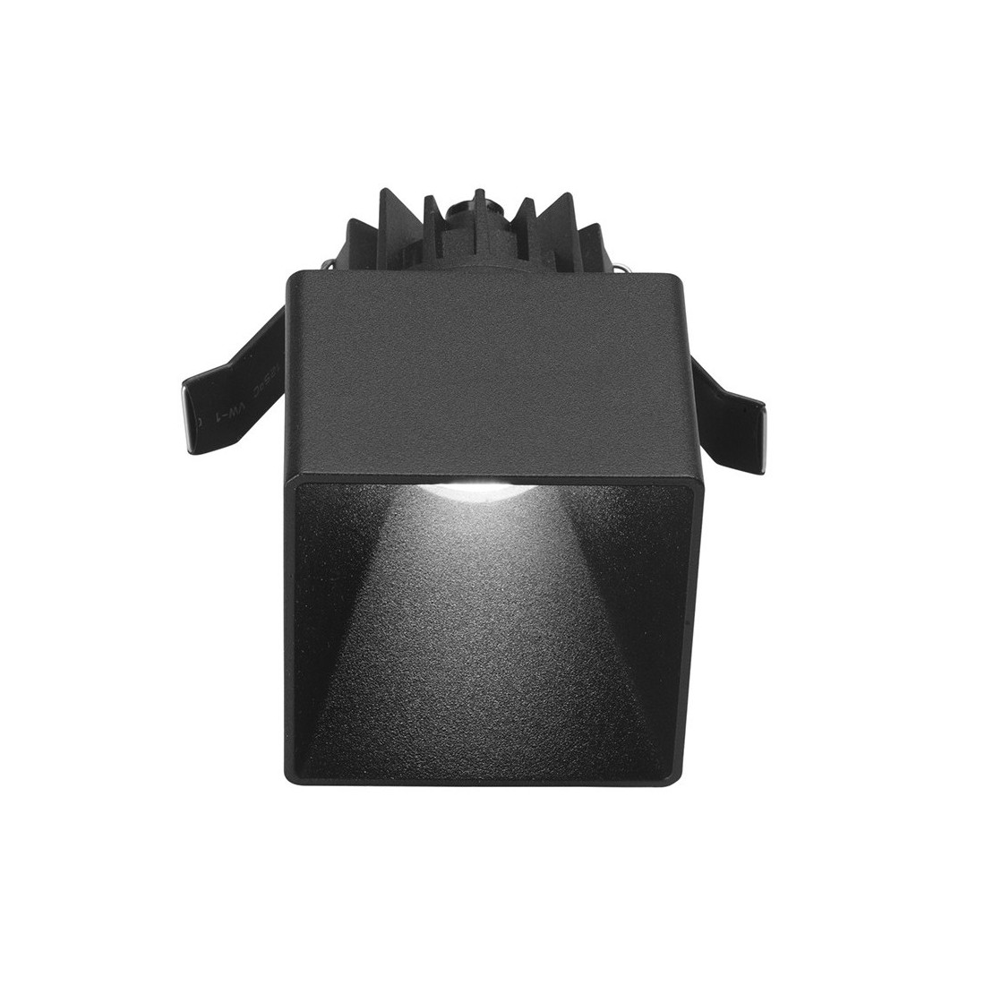 Faye faretto IP54 LED 9w 3000k incasso cartongesso quadrato nero