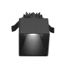 Faye faretto IP54 LED 9w 3000k incasso cartongesso quadrato nero