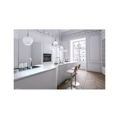 Cleofe lampadario soggiorno pendenti vetro bianco 