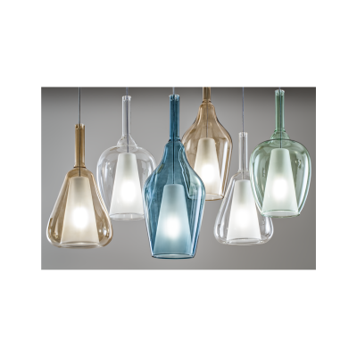 Ofelia s10 lampadario cucina pendente vetro traspa