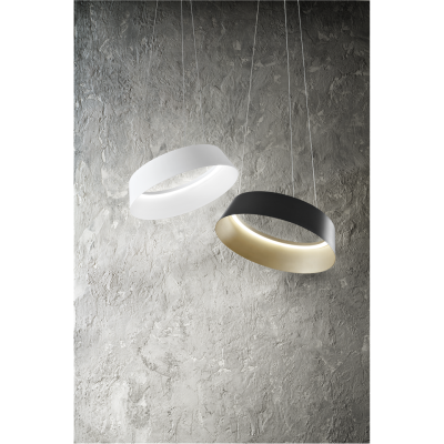 Juliette lampadario bianco cucina led 50w anello c