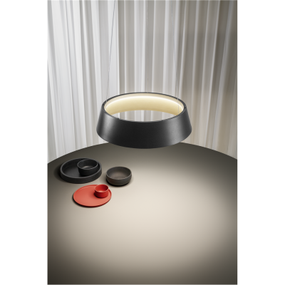 Juliette sospensione nera oro cucina led 50w anell