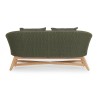 Divano 2 Posti Con Cuscini Coachella Verde 0804777
